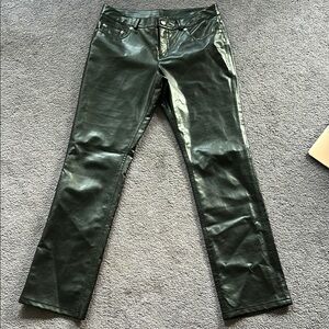 Express Jet Black Faux Leather Pants